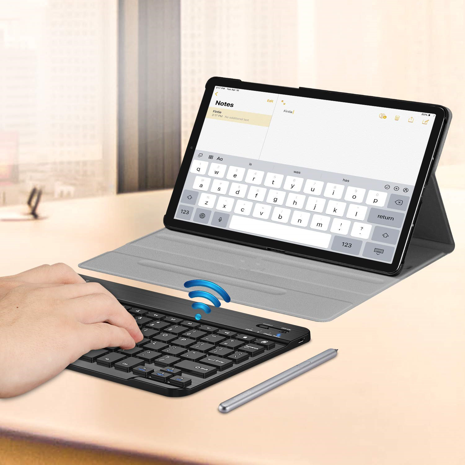 Bao Da Kèm Bàn Phím Dành Cho Samsung Galaxy Tab S6 10.5 T860 / T865 S5E 10.5 2019 T720 / T725 Bluetooth