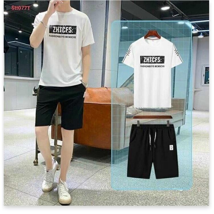 SET BỘ THUN HÈ THỂ THAO NAM CỰC CHẤT , SIÊU HOT HÈ 2021 KHANH AN FASHION
