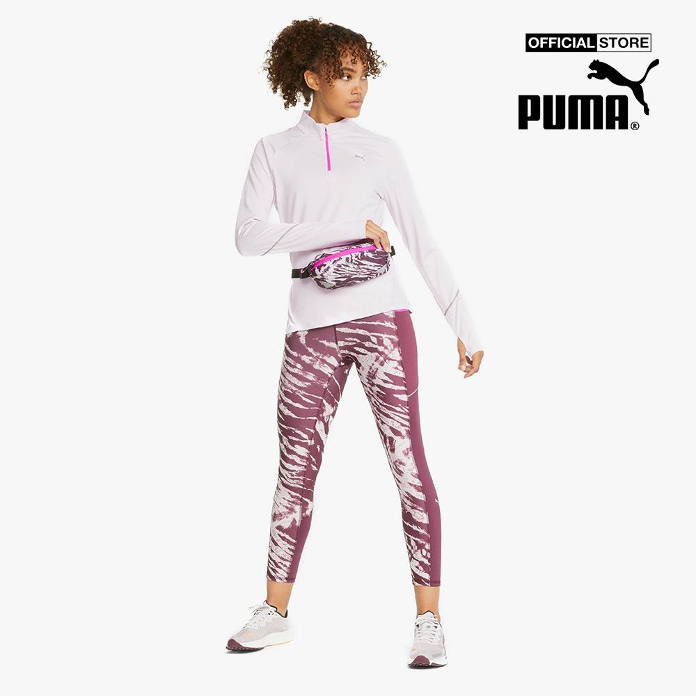 PUMA - Áo thể thao nữ tay dài cổ trụ 5K Knit Half Zip Running 521390-17