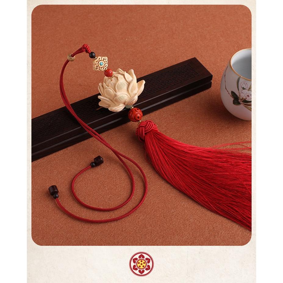 Khánh Treo gương ô tô Hoa Sen Gỗ Hoàng Dương