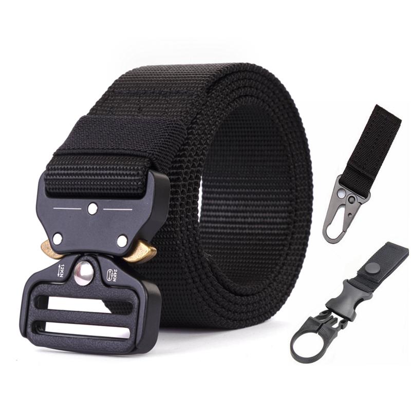 Chiến Thuật Quân Đội Dây Ngoài Trời Nylon Thon Eo Với Tự Động Khóa Kim Loại Phụ Kiện Móc Treo Cho Săn Bắn Cảnh Sát Làm Nhiệm Vụ Nam Quân Sự