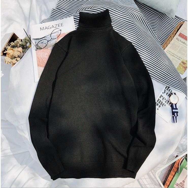 Áo len cổ lọ tay dài unisex