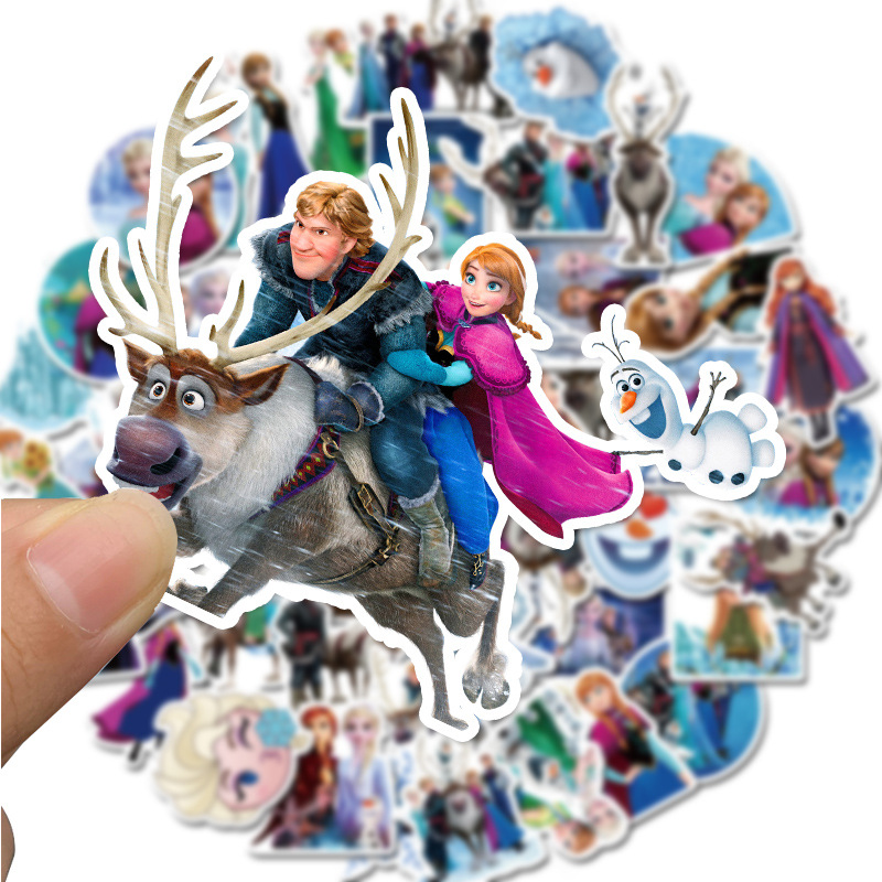 Sticker 50 miếng hình dán Frozen