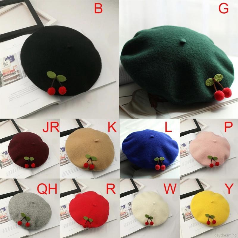 Mũ Beret vải nỉ handmade xinh xắn