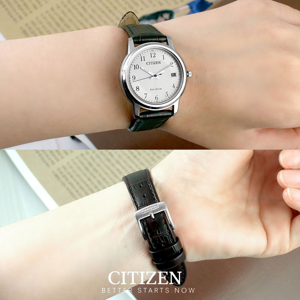 Đồng Hồ Nữ Citizen Dây Da FE6011-14A - Mặt Trắng