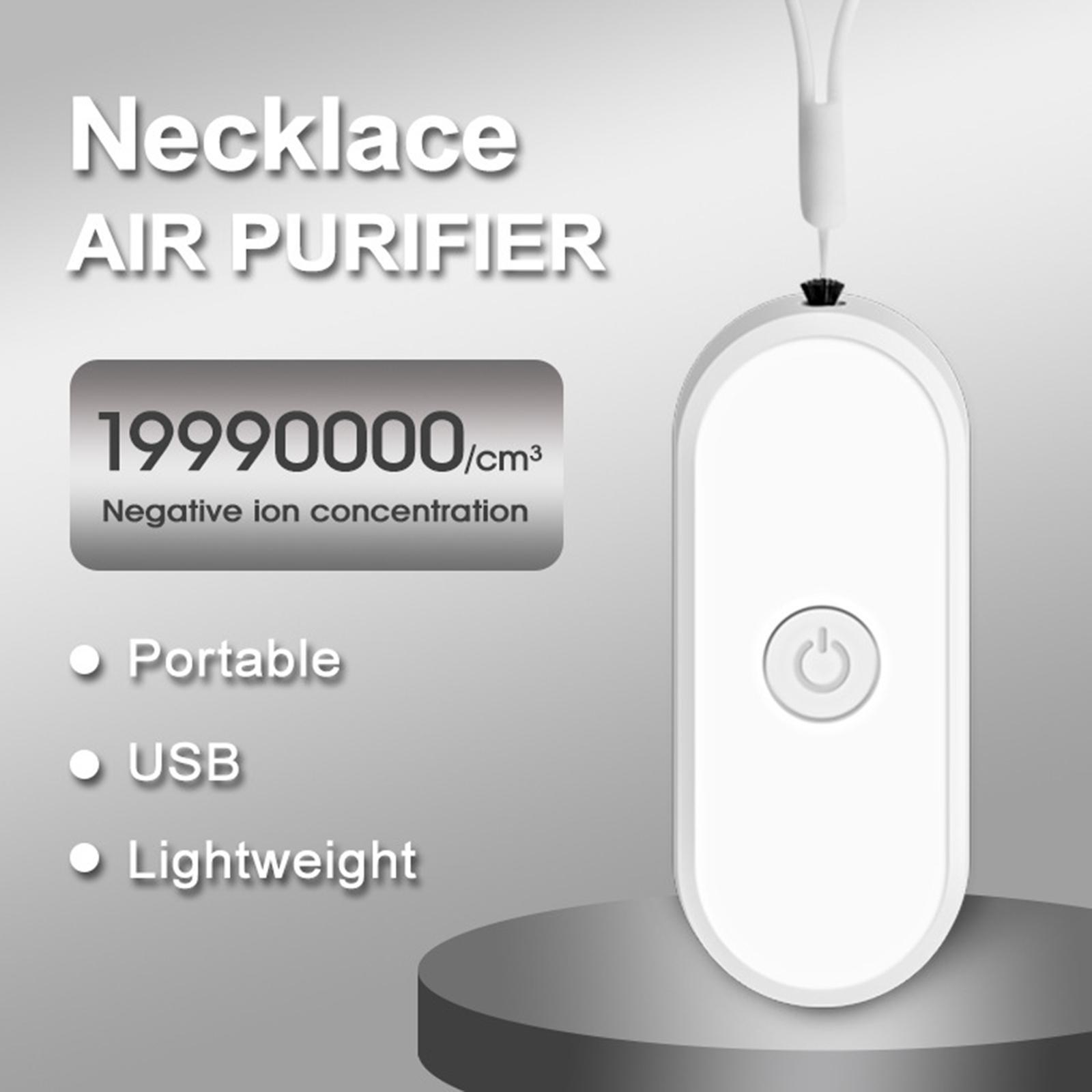 Hanging Purifier Personal Mini for Household Eliminating Dust Black