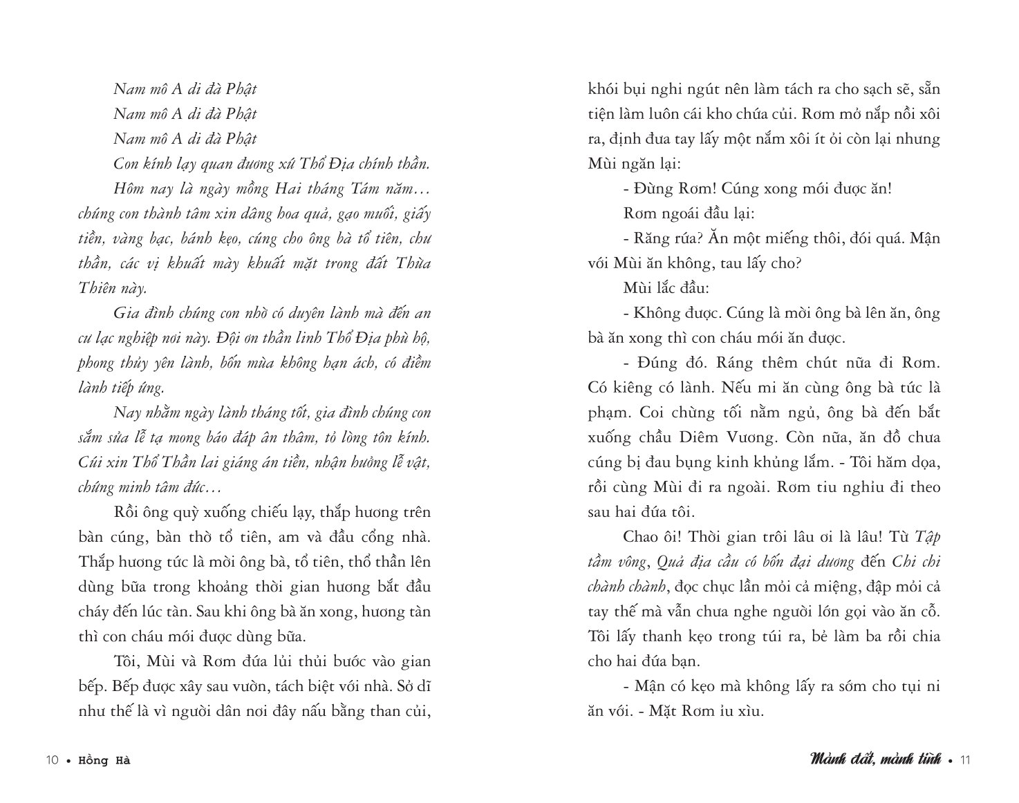 Sách Mảnh Đất, Mảnh Tình