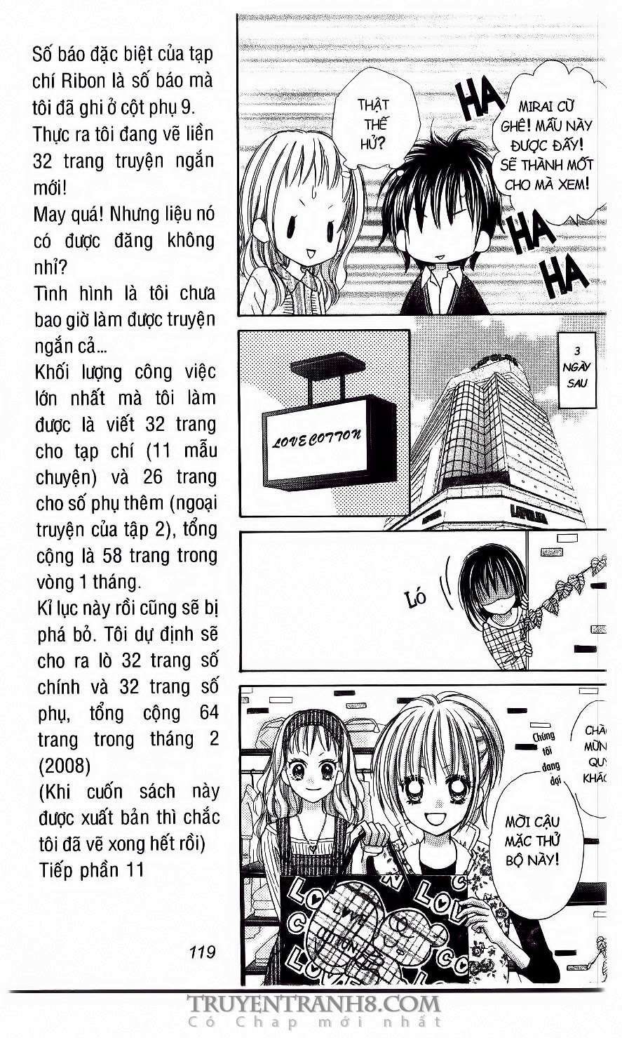 tiệm thời trang, love cotton chapter 17 4