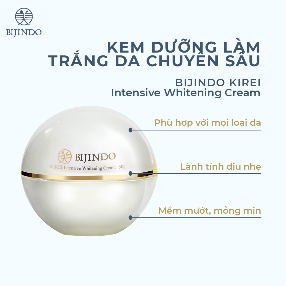 BIJINDO KIREI Intensive Whitening Cream - Kem dưỡng làm trắng da chuyên sâu Bijindo kirei