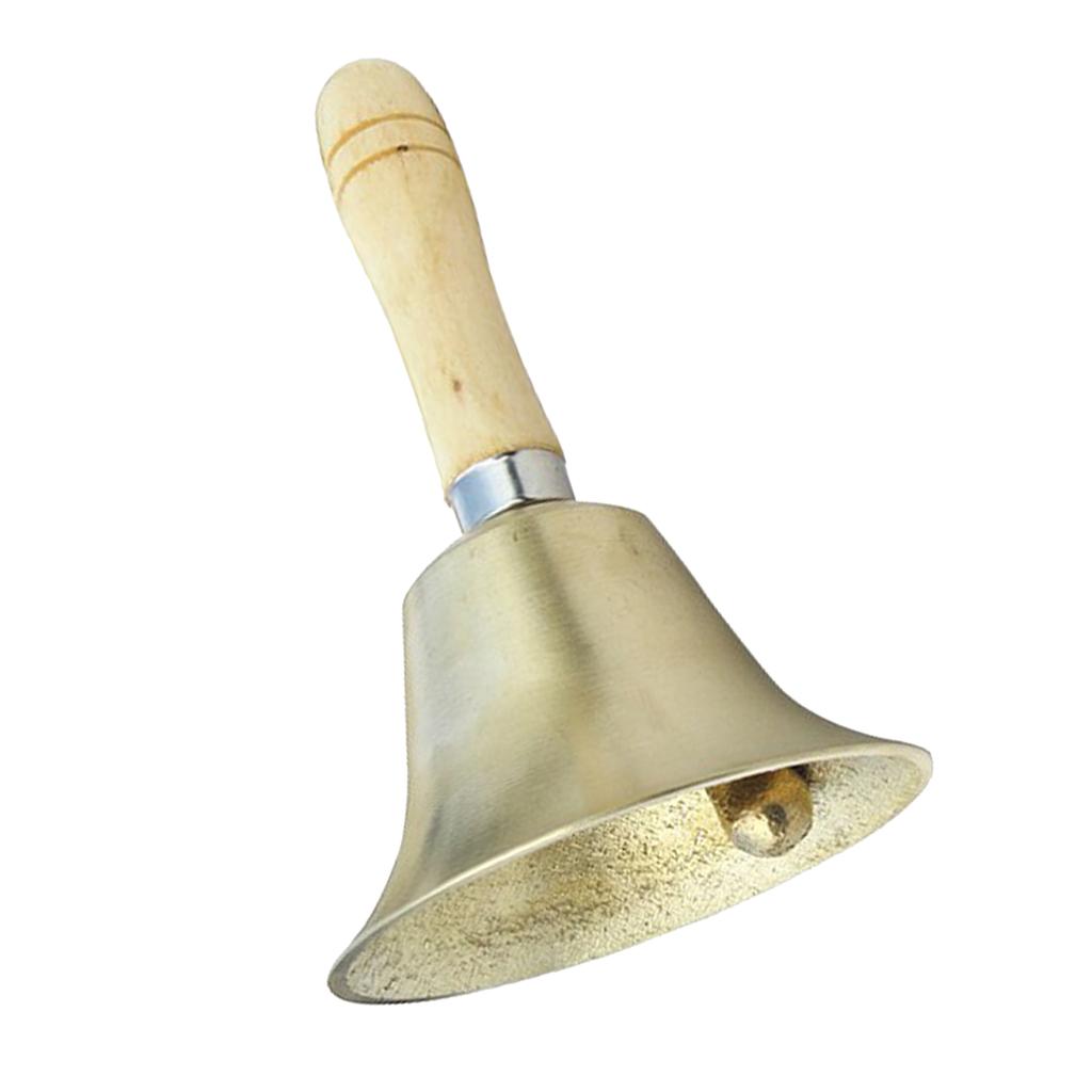 Sunnimix Đồng Tay Chuông Với Tay Cầm Bằng Gỗ