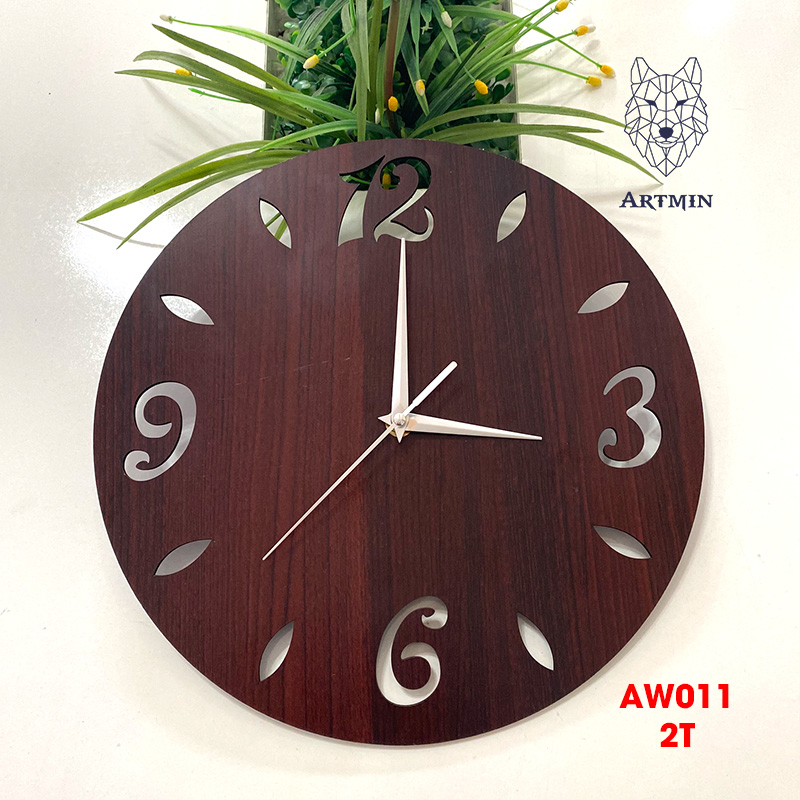 AW011 - Đồng Hồ Gỗ Treo Tường – Décor Trang Trí Ngộ Nghĩnh