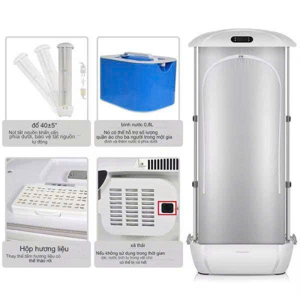 TỦ CHĂM SÓC QUẦN ÁO ĐA NĂNG NOVVA GERMANY Hàng chính hãng