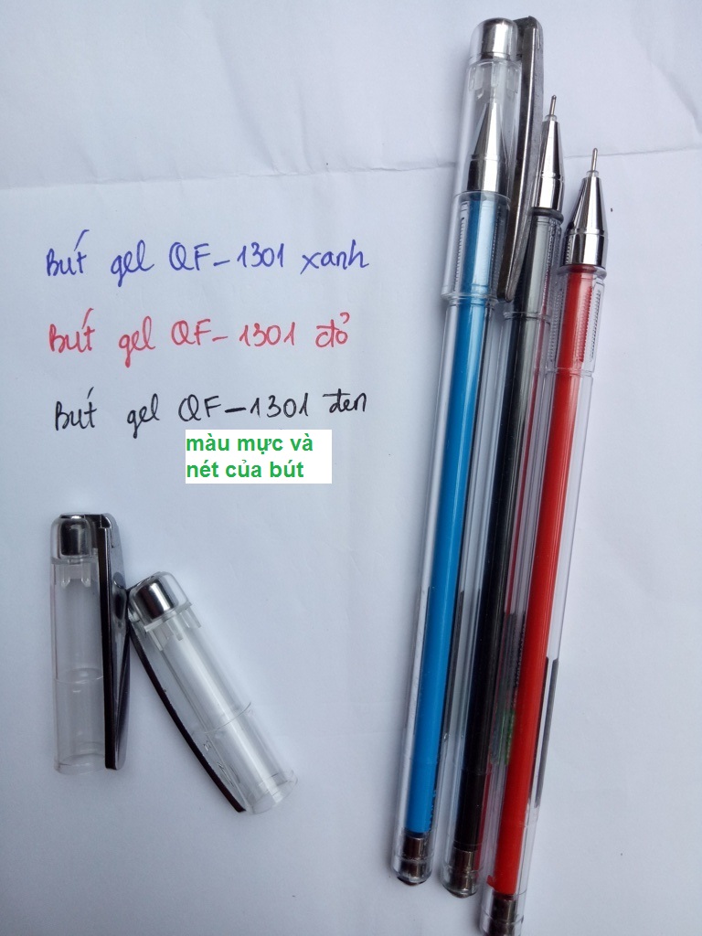 Bộ 3 cây bút gel QF-1301 0.35mm