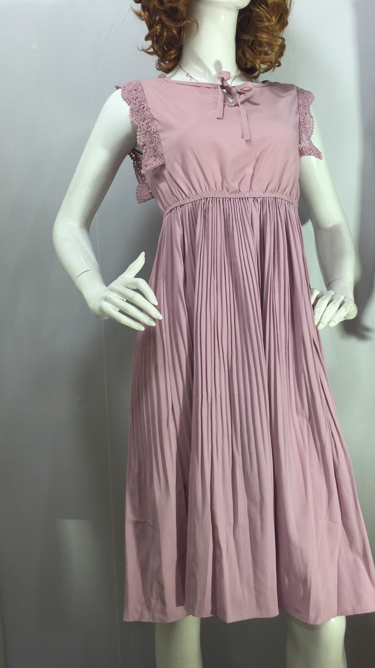 Đầm Váy Nữ Công Sở Màu Hồng Pastel, Đầm Váy Nữ Thanh Lịch Trẻ Trung , Phong Cách Hàn Quốc – Mã DCS001