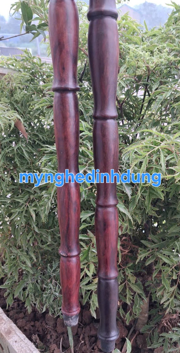 Gậy chống gỗ trắc đỏ đen