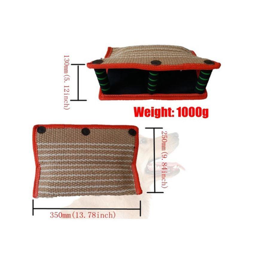 Gối cắn huấn luyện chó 3 tay cầm loại cứng