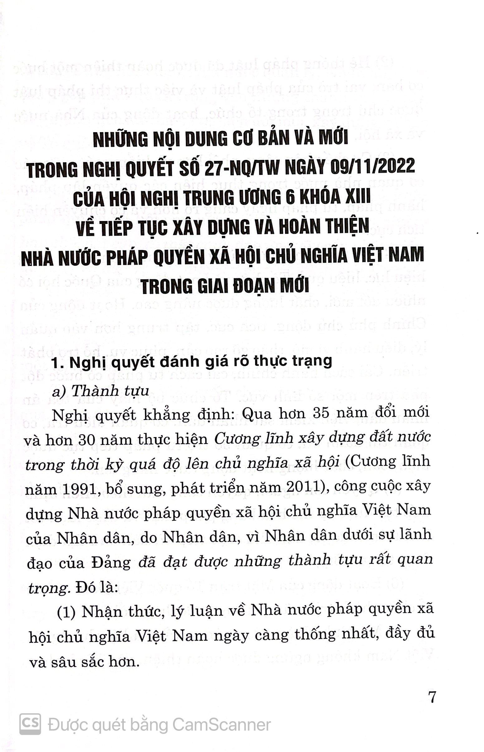 Những nội dung cơ bản và mới trong các Văn Kiện hội nghị lần thứ 6 Ban chấp hành Tung ương Đảng khoá XIII