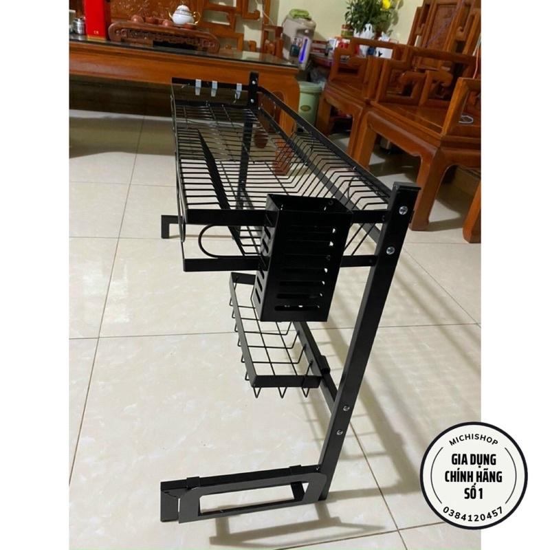 Kệ Để Chén Bát Trên Bồn Rửa Bát Sơn Đen Tĩnh Điện Chống Han Gỉ Bền Bỉ Chắc Chắn, Giá Để Bát Đĩa Đa Năng