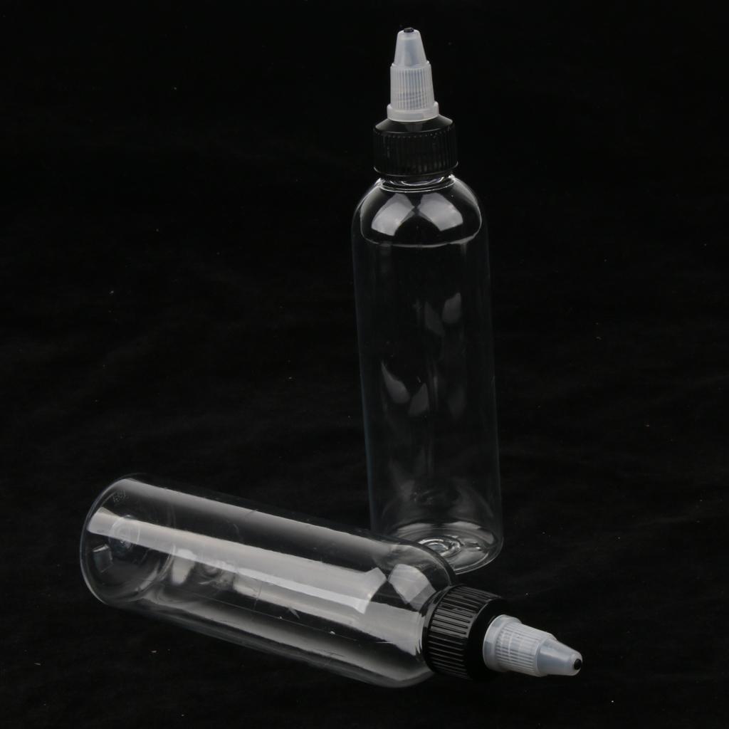 Hot 100PCs 120ml Cap Clear Bottles for Ink Pigment Bottle Supply