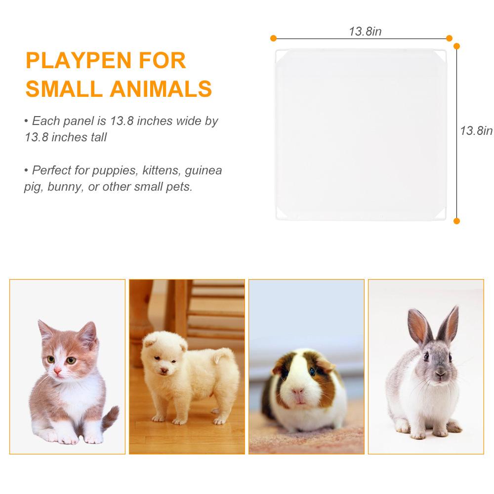 Lồng ráp nuôi thú cưng đươc thiết kế bằng 8 bảng vuông 35*35cm bằng sắt chịu lực, bền,Chân cao su chống trượt để bảo vệ sàn nhà, dễ lắp ráp