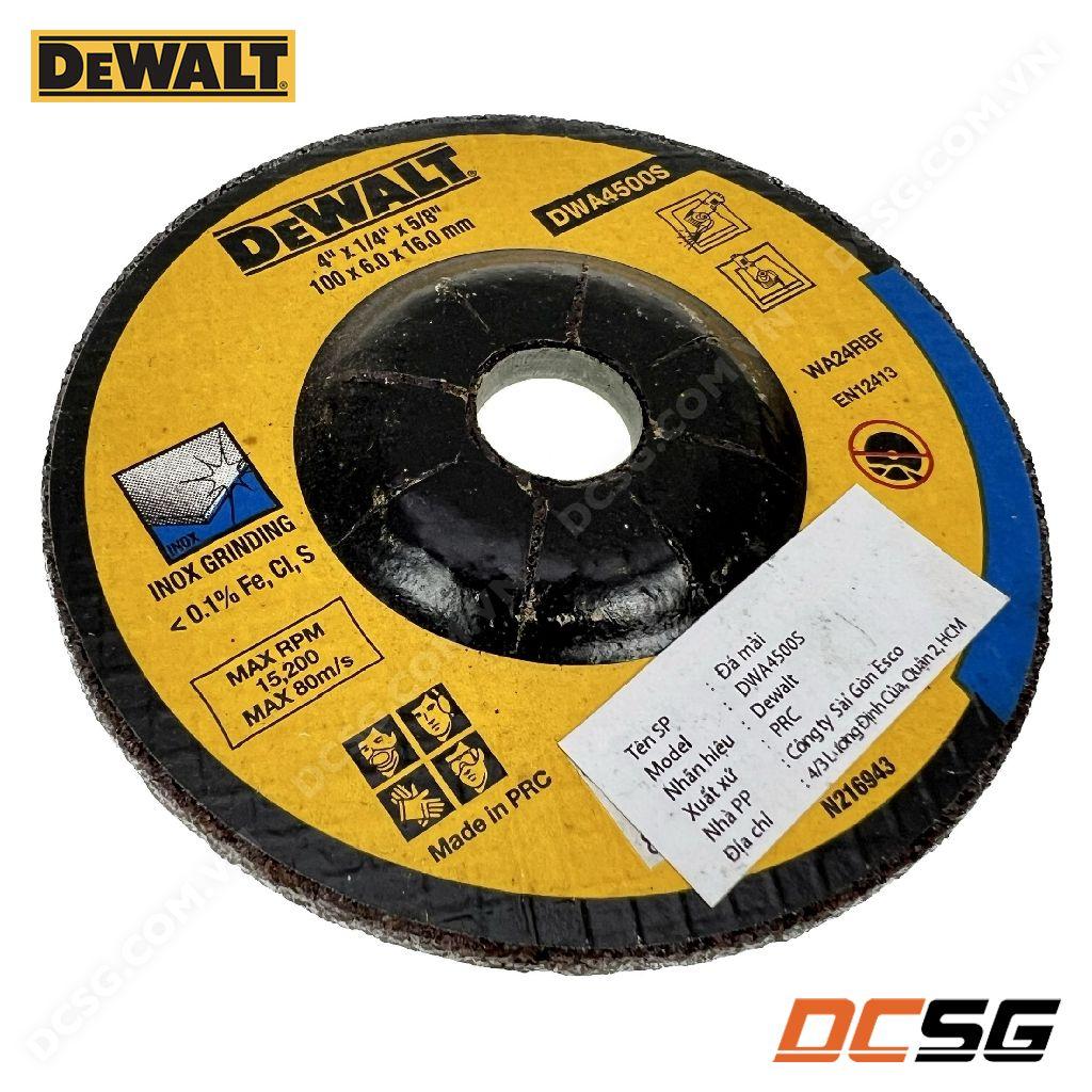 Đá mài inox 100x6.0x16mm Dewalt DWA4500S | DCSG