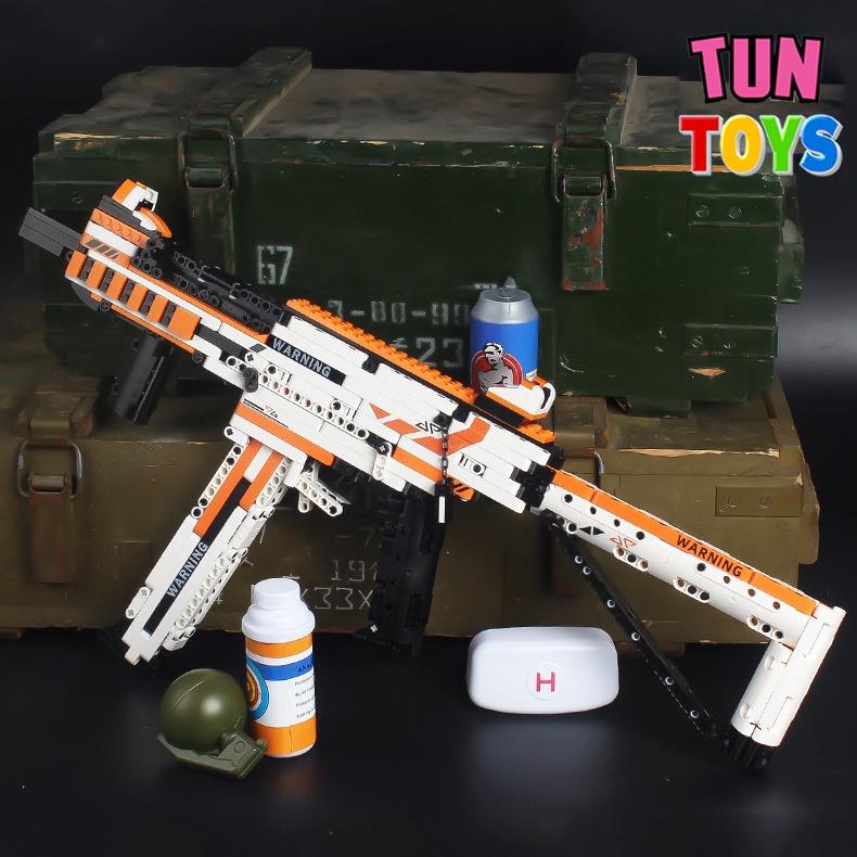 Đồ Chơi Lắp Ráp Trí Tuệ, Súng Mô Hình PUBG UMP45 Asiimov, 950+ Mảnh Ghép, Bản Thiết Kế Chuẩn 1:1 của Kevin183