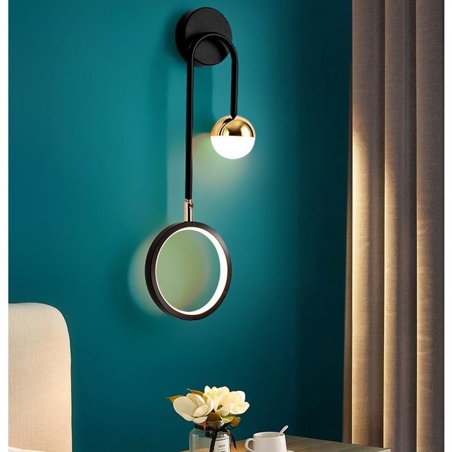 ĐÈN GẮN TƯỜNG ĐÔI MẠ VÀNG CAO CẤP KÈM BÓNG LED
