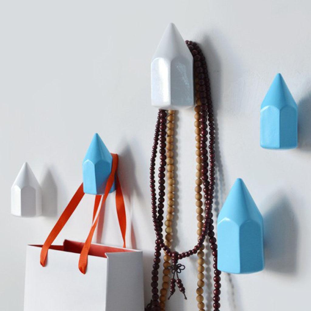 Resin Wall Mounted Hook Hanger Rack Bag Holder Home Room Deco