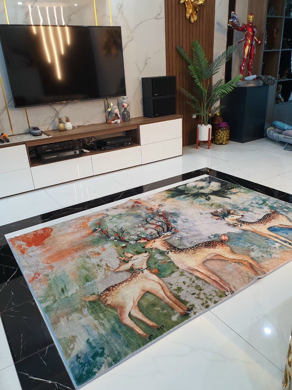 Thảm trải sàn thổ nhĩ kì cao cấp chuẩn đẹp phong cách hiện đại kèm ảnh chụp thật.