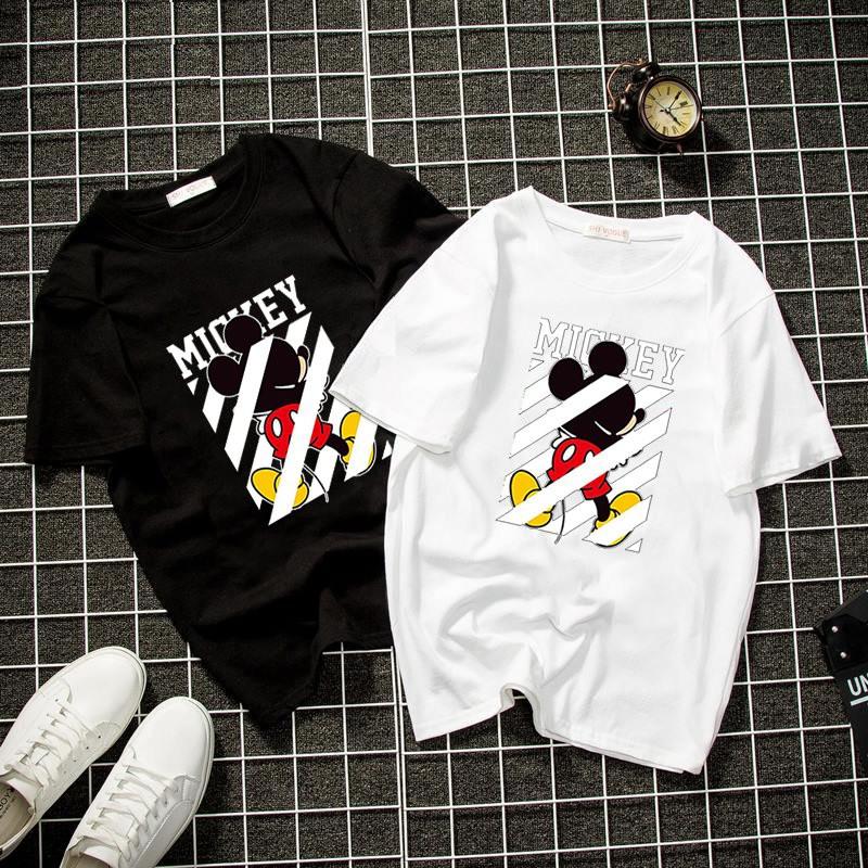 Áo thun nam nữ chuột dễ thương form rộng vải dày mịn 2020T2838