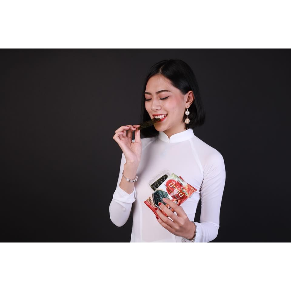 RONG BIỂN SẤY KHÔ ĂN LIỀN CUỘN KẸP VỊ KIM CHI CAY NHẸ THƠM NGON - GOOD&WELL