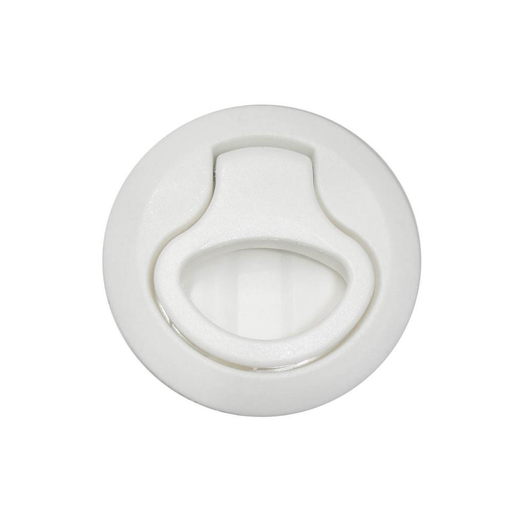 6PCS 2" Locking Flush Pull Latch Hatch Lift Key Marine Boat Door Deck White