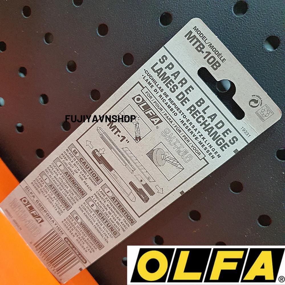 Lưỡi dao cắt 12.5mm OLFA - MTB-10B (gồm 10 lưỡi)