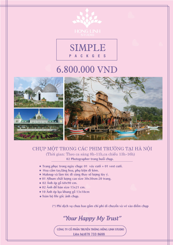 Chụp ảnh cưới tại Hồng Linh Studio-Voucher gói chụp ảnh cưới tại Hà Nội