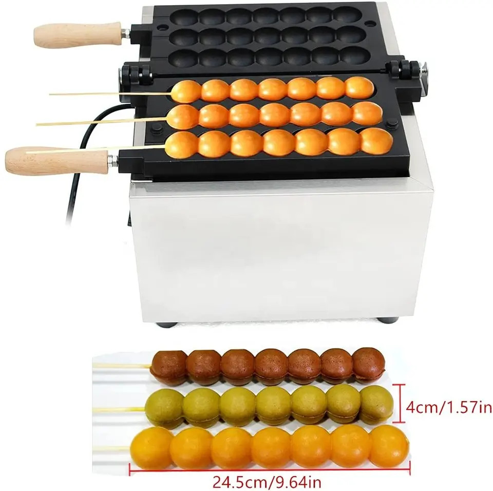 • Máy Làm Bánh 21 Bánh Hồ Lô Xiên Takoyaki Octopus Balls Grill Pan Thép Không Gỉ Waffle Maker Electric 1500W 220V EU PLUG PVN4862