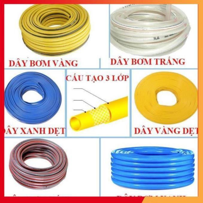 Bộ dây và vòi xịt tăng áp rửa xe tưới cây 7-10M(cút đồng nối nhựa đen) 206817