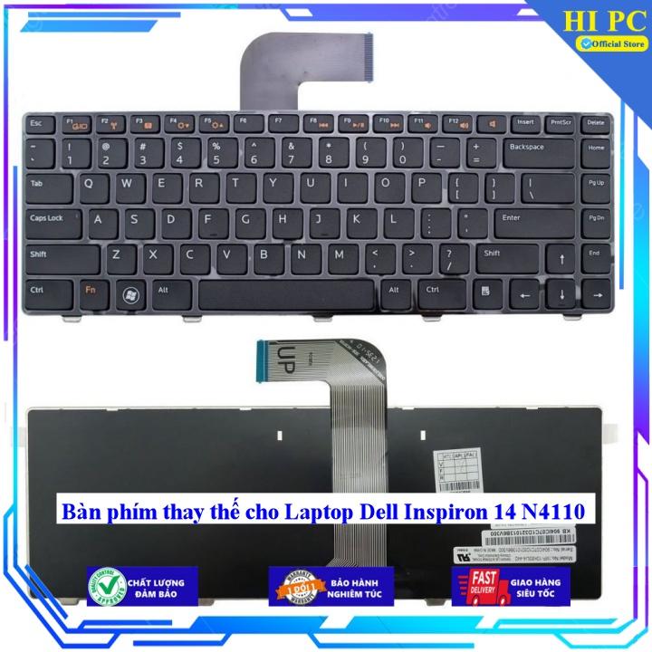 Bàn phím thay thế cho Laptop Dell Inspiron 14 N4110 - Phím Zin - Hàng Nhập Khẩu