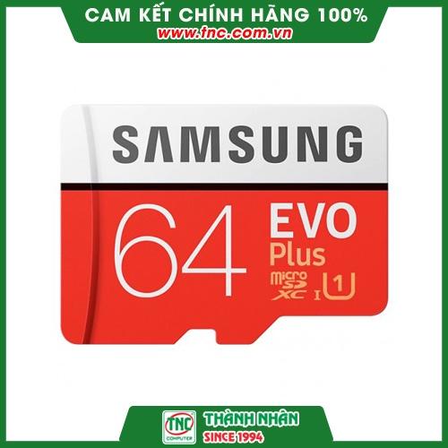 Thẻ nhớ 64Gb Micro-SDHC Samsung Evo Plus (Class 10) MB-MC64HA/APC- Hàng chính hãng