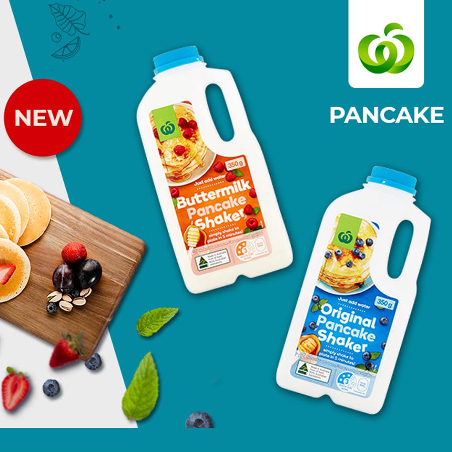 Bột làm bánh Pancake Bơ Sữa - Woolworths Buttermilk Pancake Shaker 350g