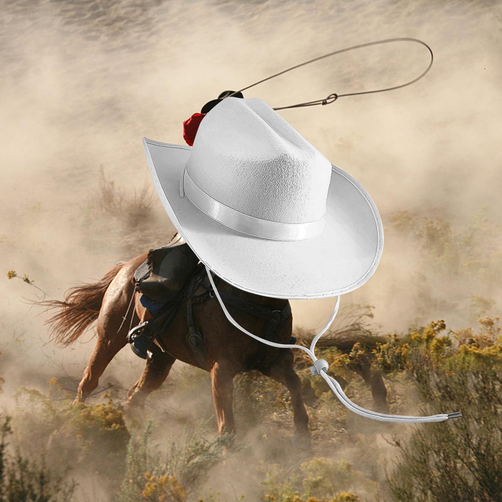 Cowboy Hat Versatile Wide Brim Hat Shapeable Hat Band for Men Beach Outdoor