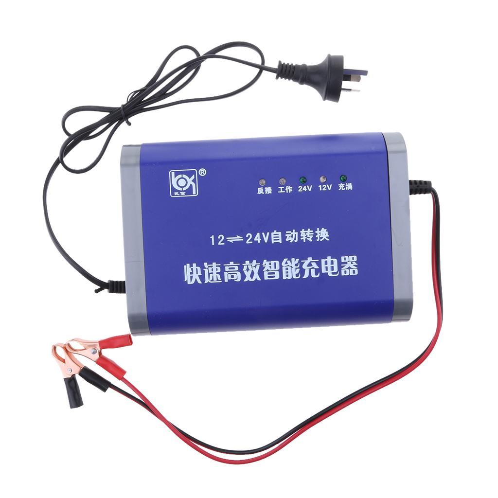 12V/24V 10A Car Trucks Battery Charger Automatic LED Display Charger AU Plug