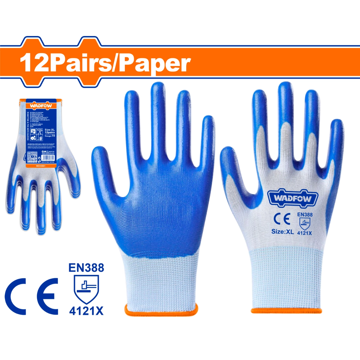 GĂNG TAY NITRI XL WGV2801 WADFOW - HÀNG CHÍNH HÃNG