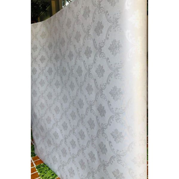 Decal dán tường có sẵn keo họa tiết cổ điển xám DTL151