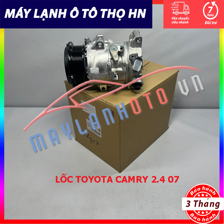 Lốc điều hòa (block,máy nén) Toyota Camry 2.4 - Hiace - RAV4 2007 2008 2009 2010 Denso Nhật 07 08 09 10