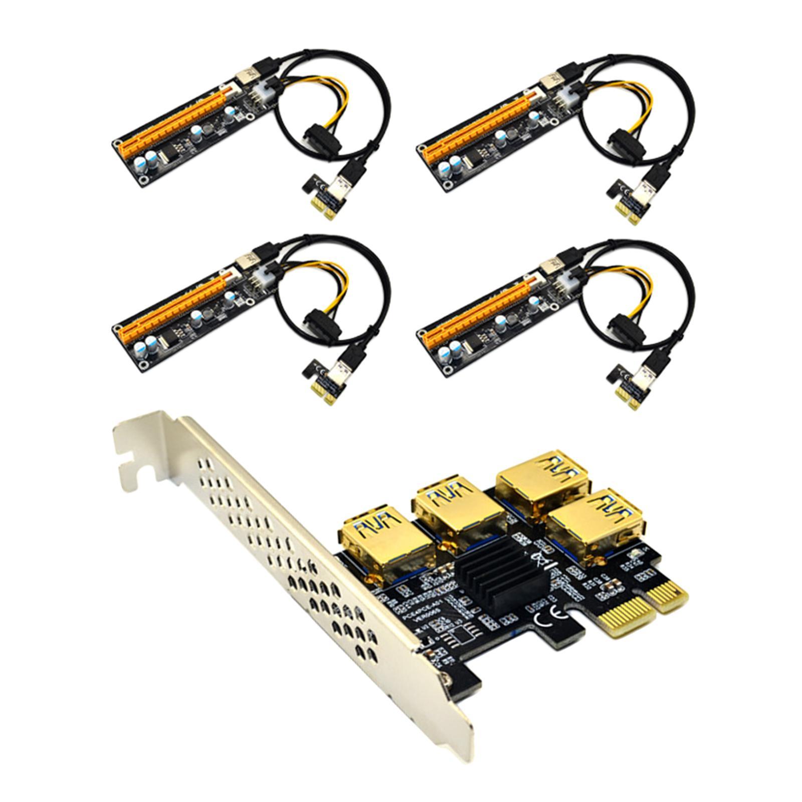 PCI- USB 3.0 Extender Card Expansion Black Yellow