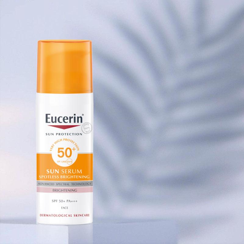 Tinh Chất Chống Nắng Eucerin Giảm Thâm Nám Sun Serum Double Whitening SPF50+ PA+++ 50ml