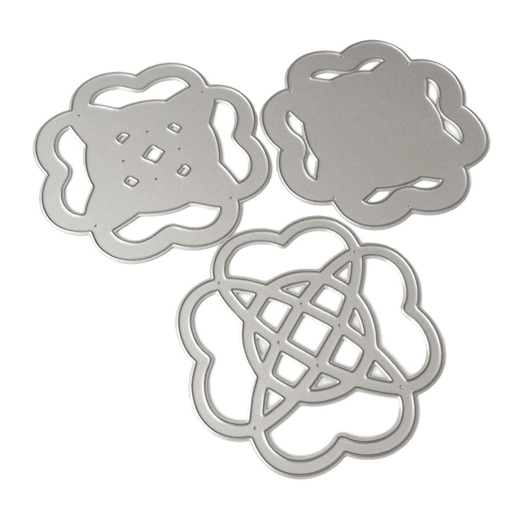 3Pcs Metal DIY Cutting Dies Scrapbook Photo Album Card Making Tool Embossed