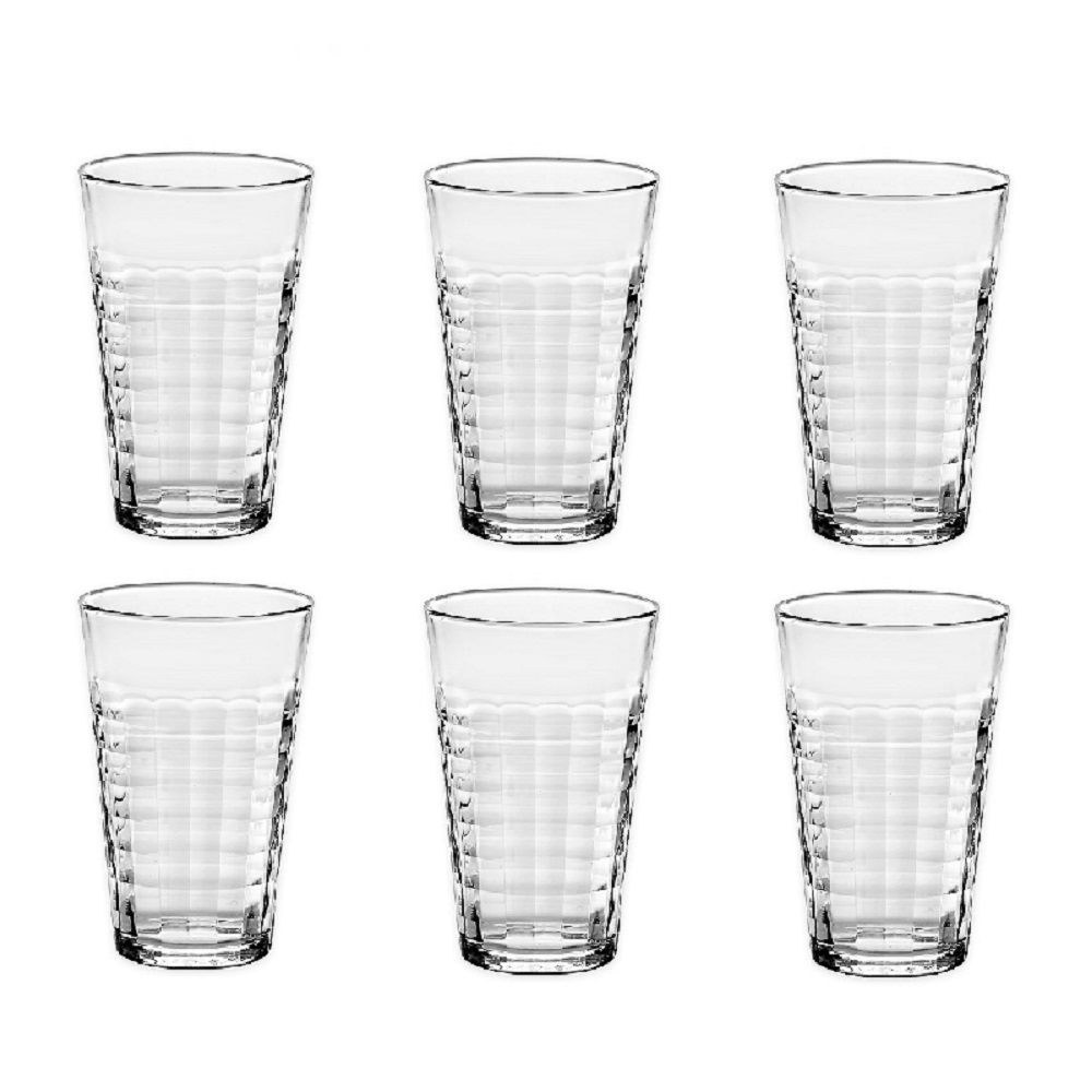 Bộ 6 cao D1062A Duralex - Prisme trong Clear 500ml Thủy tinh cường lực cao cấp Pháp