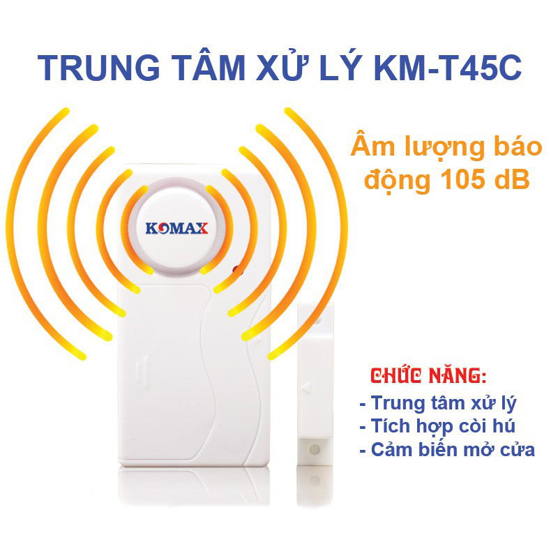 Báo Trộm Không Dây Cao Cấp - Dùng Pin - Hú Lớn KM-T45C