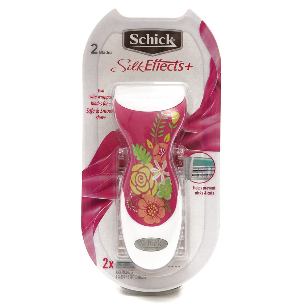 Bộ Dao Cạo Nữ Schick Silk Effects 2S Bộ 3 Lưỡi